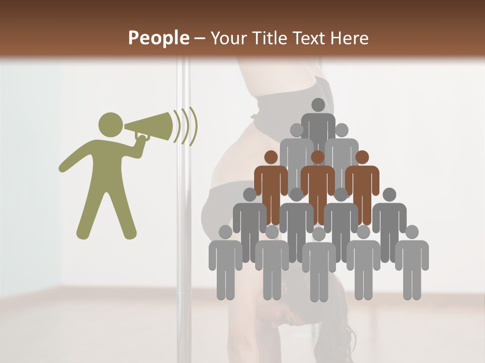 Female Girl Exercise PowerPoint Template