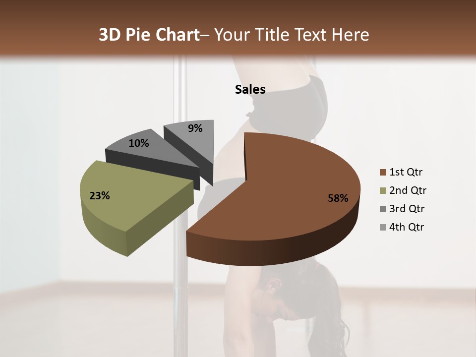Female Girl Exercise PowerPoint Template
