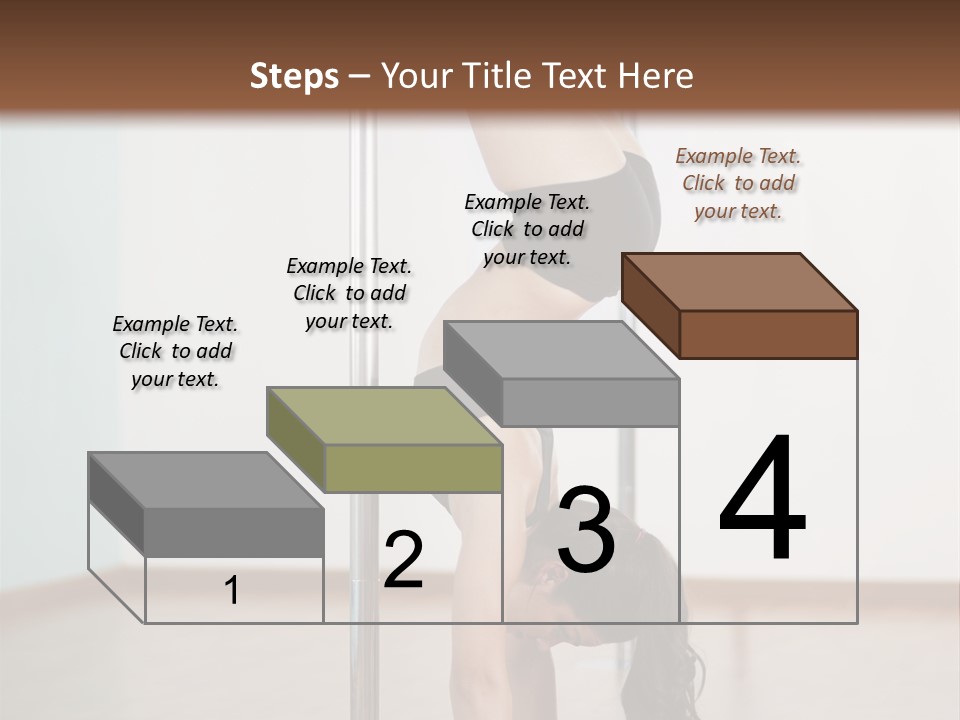 Female Girl Exercise PowerPoint Template