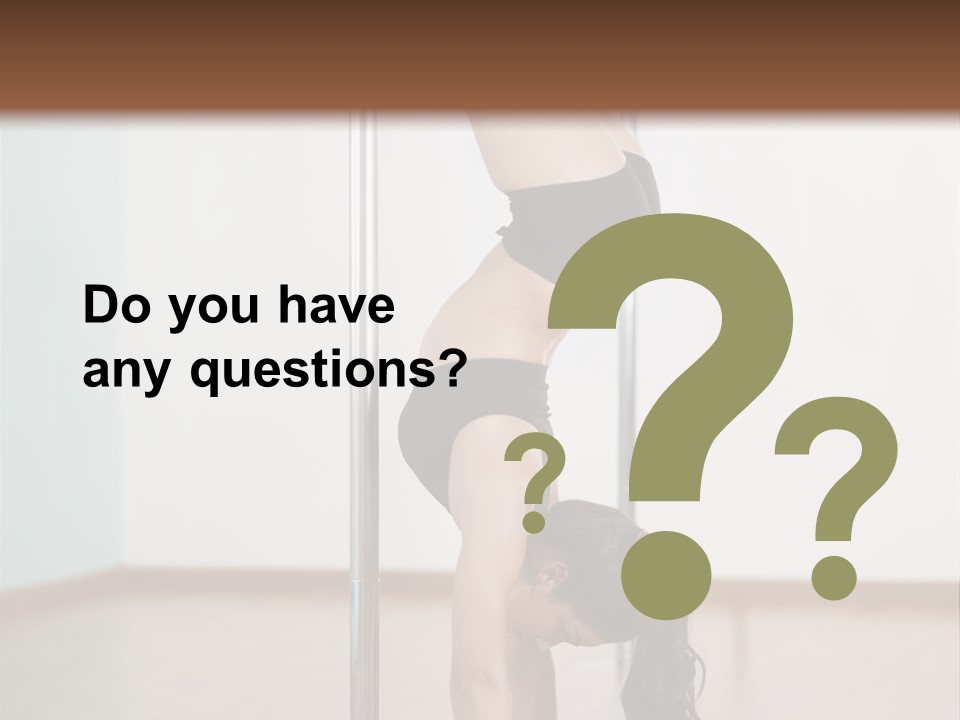 Female Girl Exercise PowerPoint Template