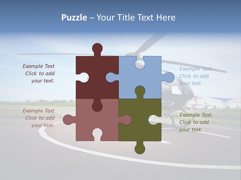 Helicopter Rotor Outdoor PowerPoint Template