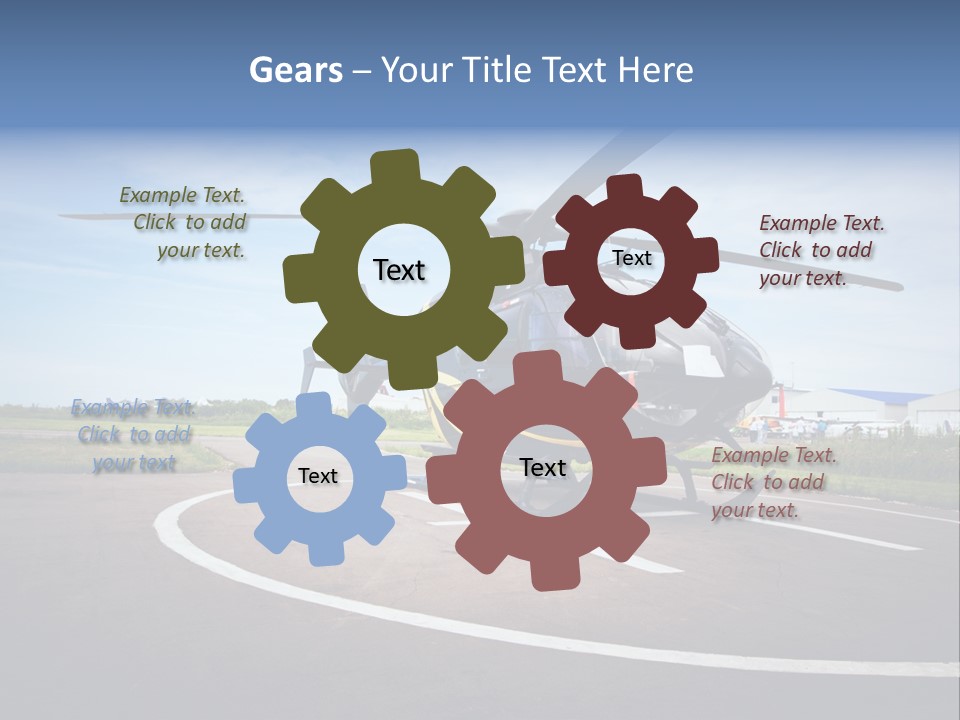 Helicopter Rotor Outdoor PowerPoint Template