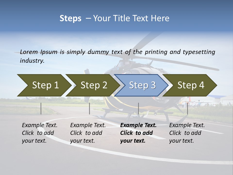 Helicopter Rotor Outdoor PowerPoint Template