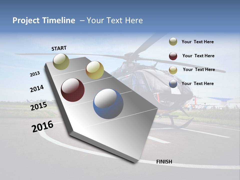 Helicopter Rotor Outdoor PowerPoint Template