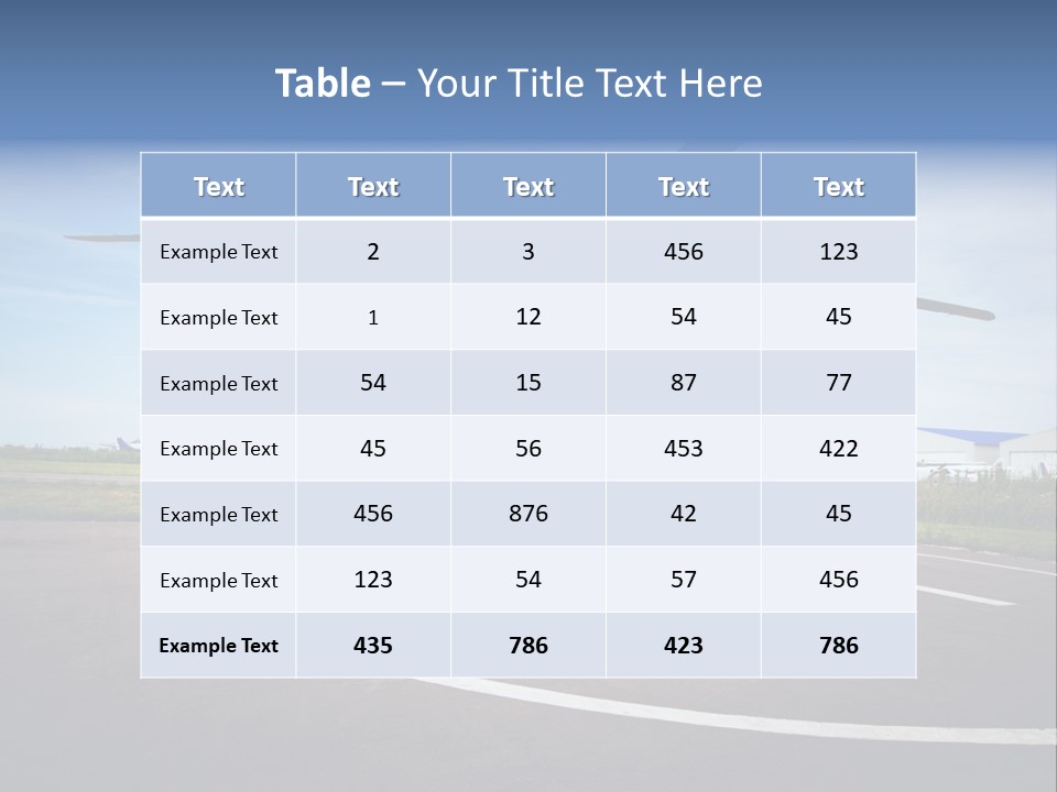 Helicopter Rotor Outdoor PowerPoint Template