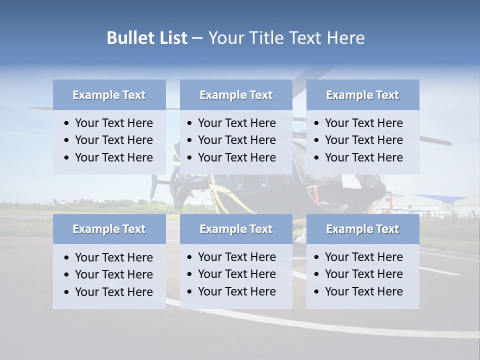 Helicopter Rotor Outdoor PowerPoint Template