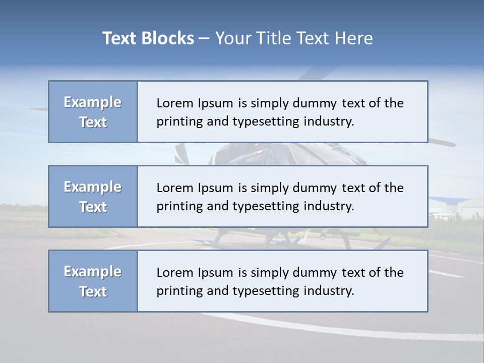 Helicopter Rotor Outdoor PowerPoint Template