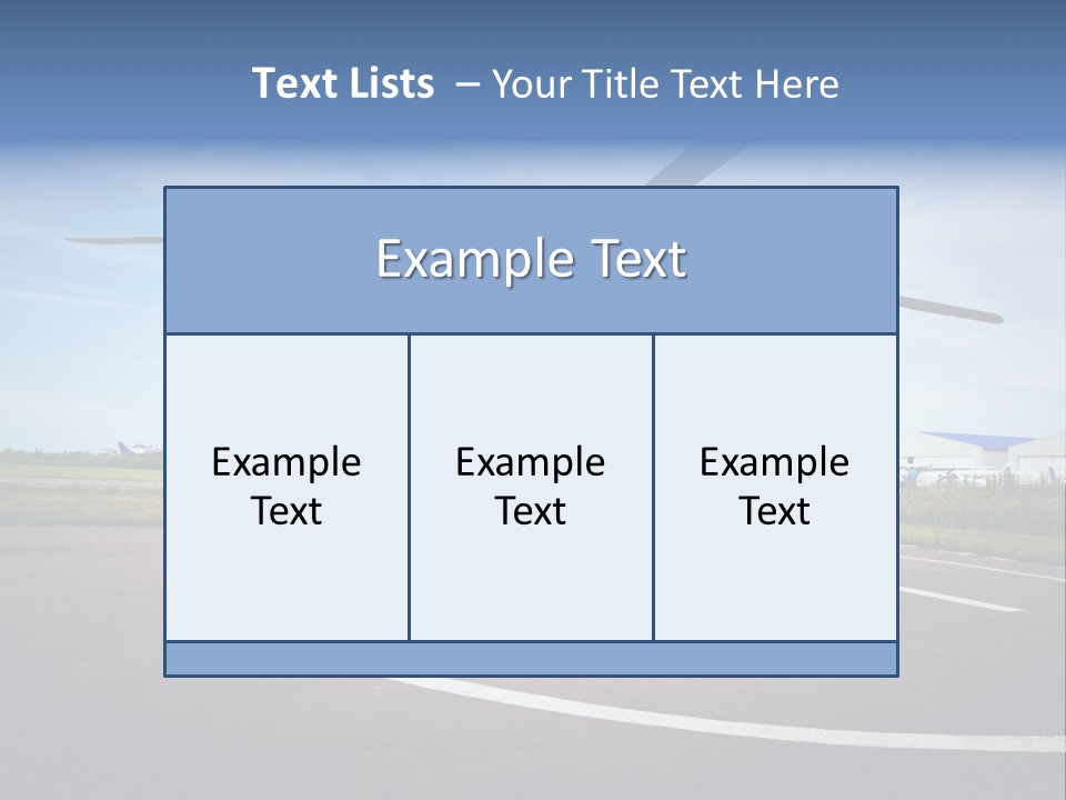 Helicopter Rotor Outdoor PowerPoint Template