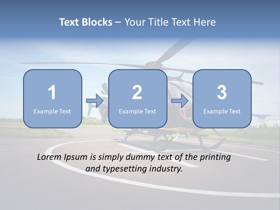 Helicopter Rotor Outdoor PowerPoint Template