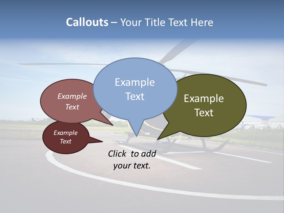 Helicopter Rotor Outdoor PowerPoint Template