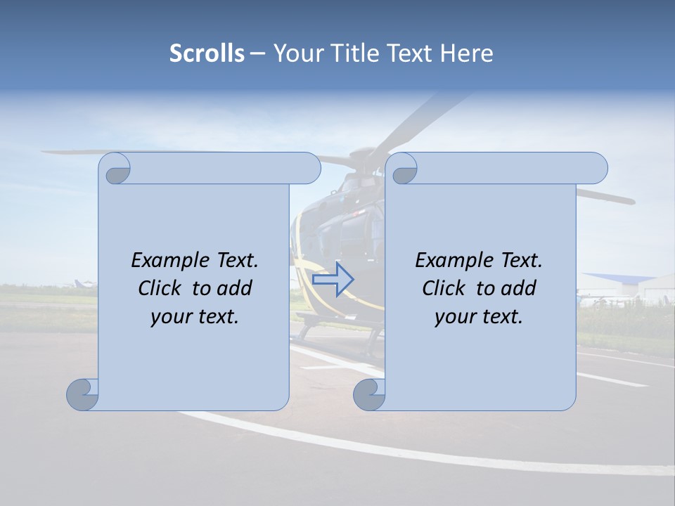 Helicopter Rotor Outdoor PowerPoint Template