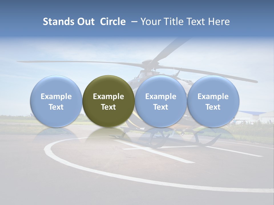 Helicopter Rotor Outdoor PowerPoint Template