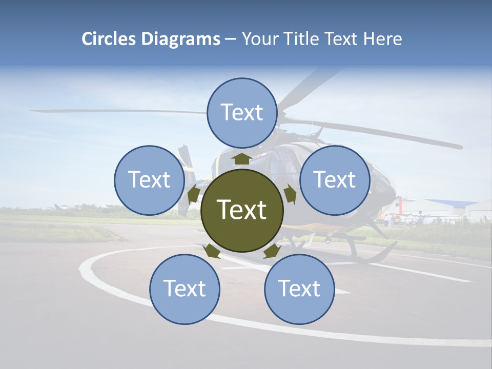 Helicopter Rotor Outdoor PowerPoint Template