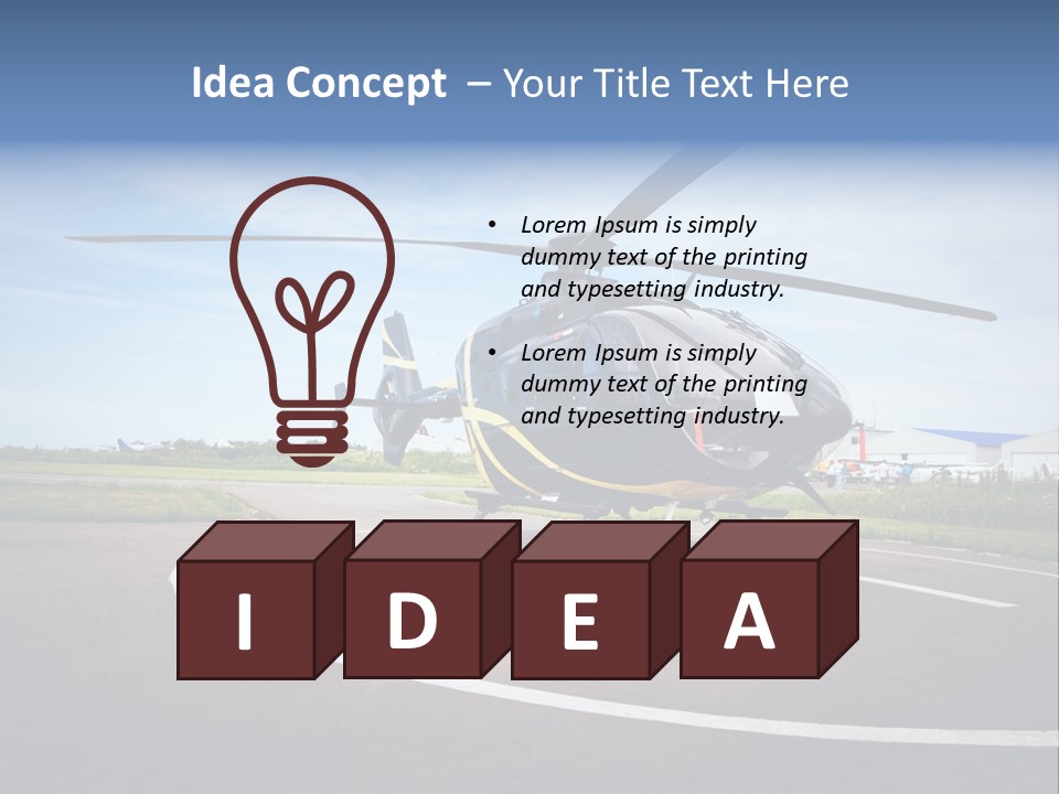 Helicopter Rotor Outdoor PowerPoint Template