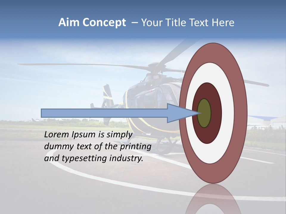 Helicopter Rotor Outdoor PowerPoint Template