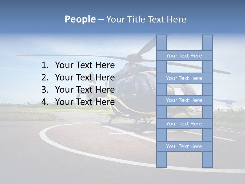 Helicopter Rotor Outdoor PowerPoint Template