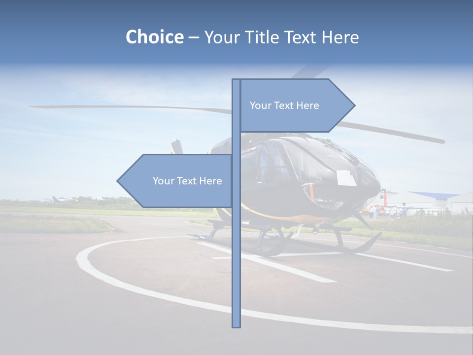 Helicopter Rotor Outdoor PowerPoint Template