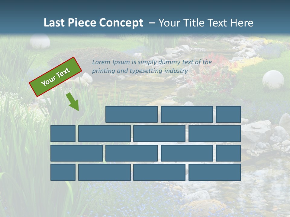 Flower Water Meditation PowerPoint Template