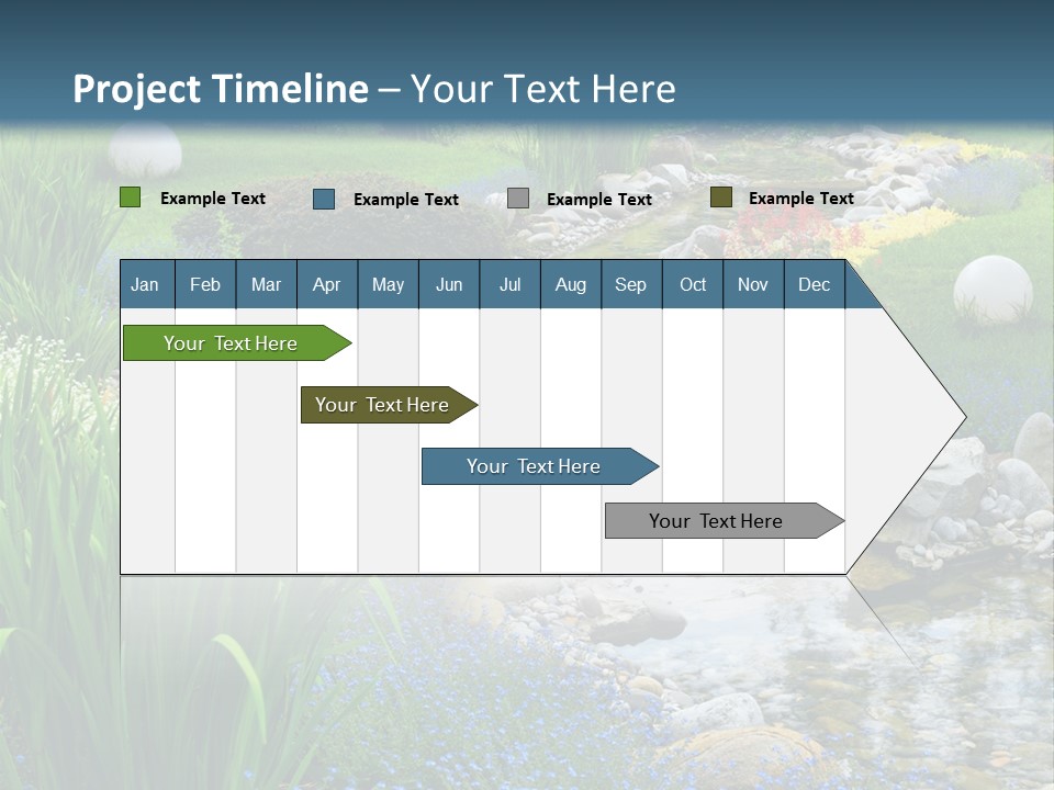 Flower Water Meditation PowerPoint Template