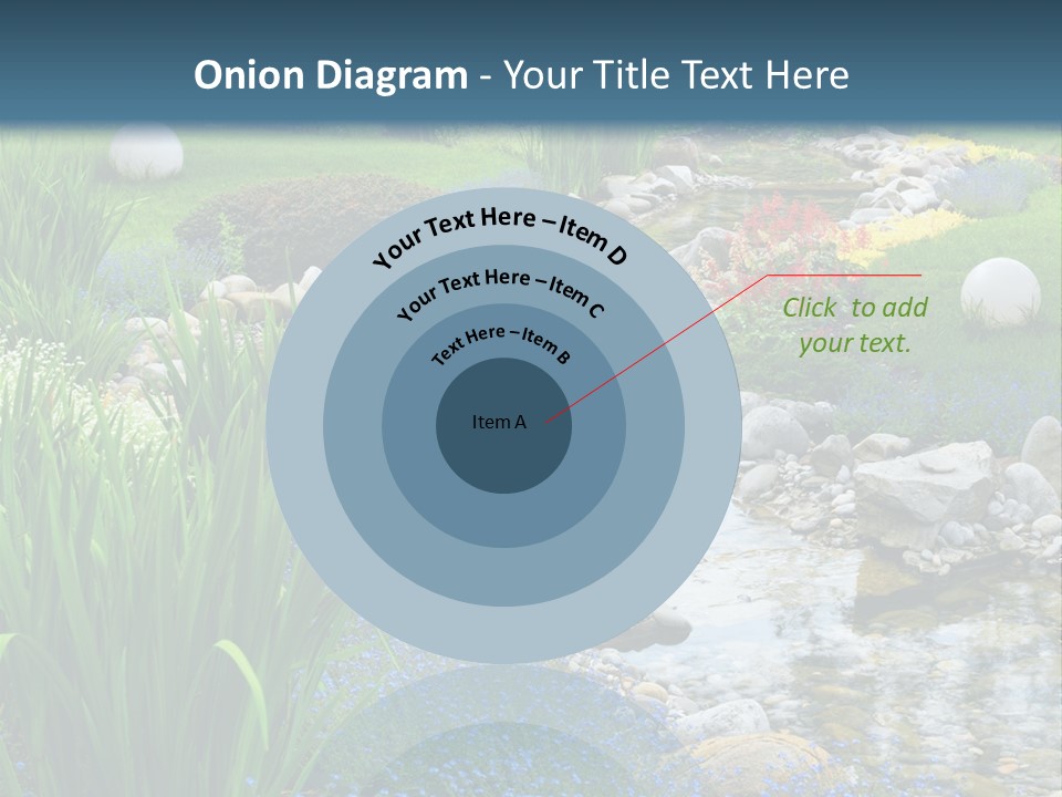 Flower Water Meditation PowerPoint Template