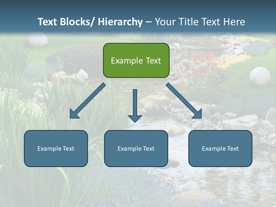 Flower Water Meditation PowerPoint Template