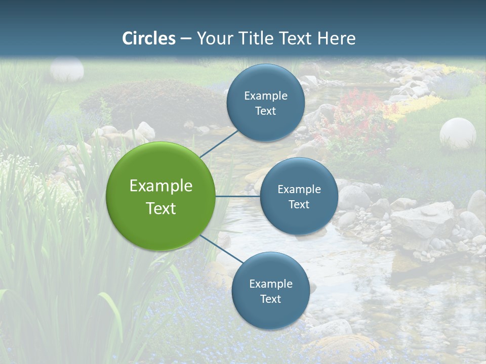 Flower Water Meditation PowerPoint Template