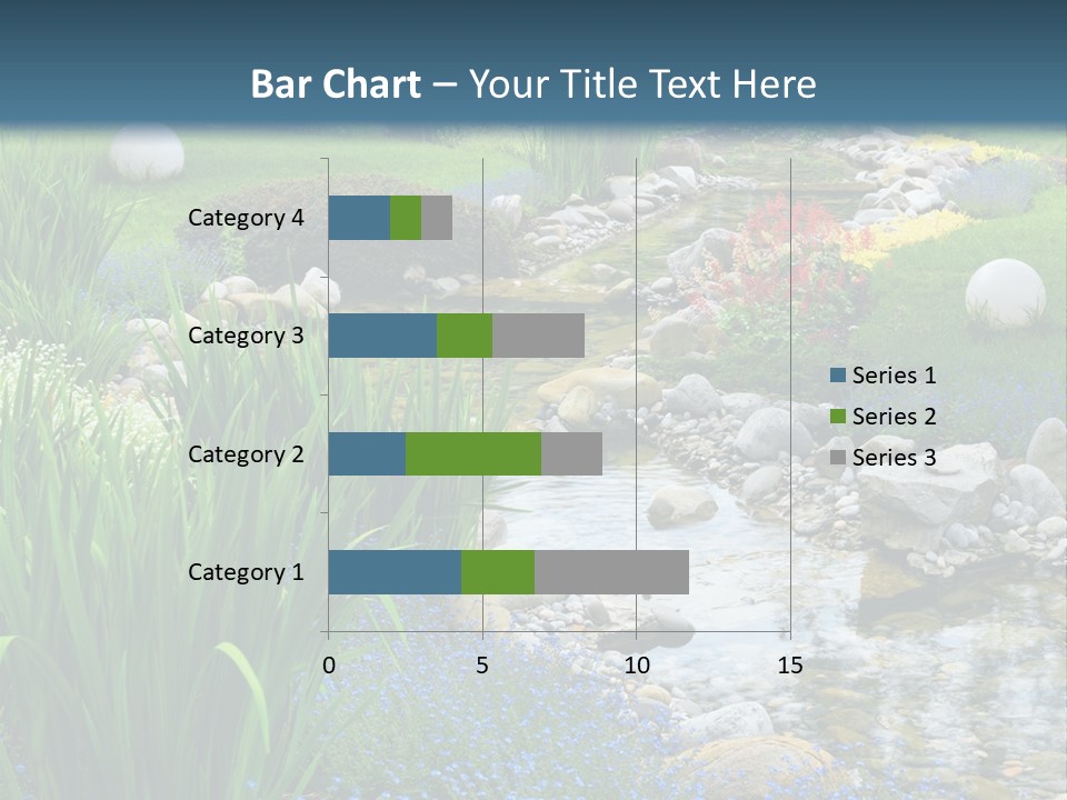 Flower Water Meditation PowerPoint Template