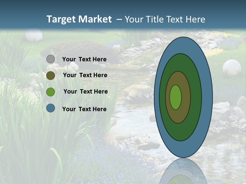 Flower Water Meditation PowerPoint Template