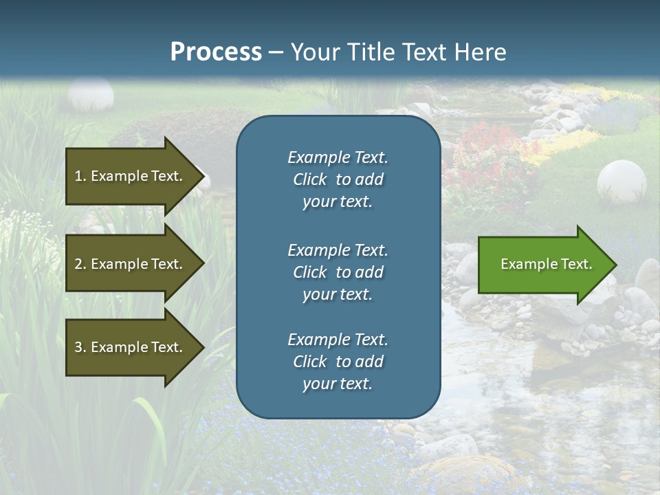 Flower Water Meditation PowerPoint Template