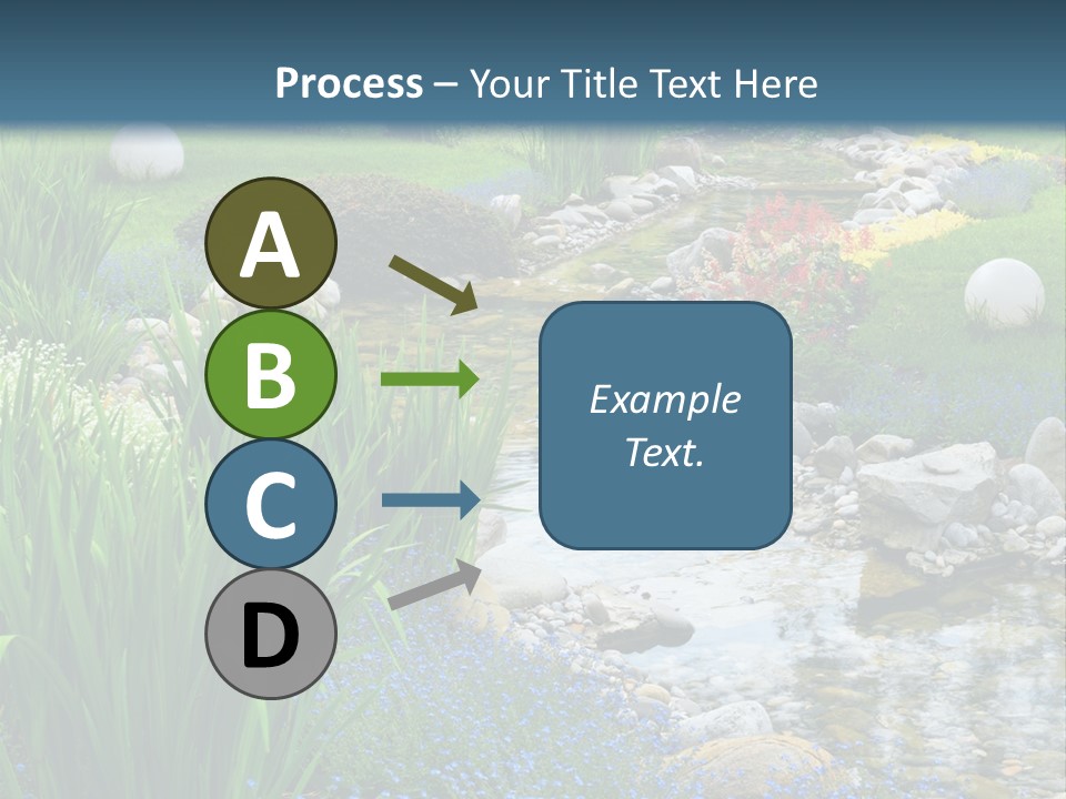 Flower Water Meditation PowerPoint Template
