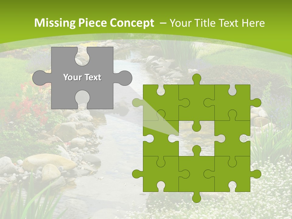 Water Japanese Blooming PowerPoint Template