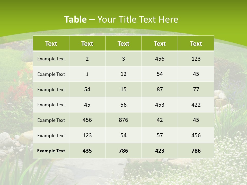 Water Japanese Blooming PowerPoint Template