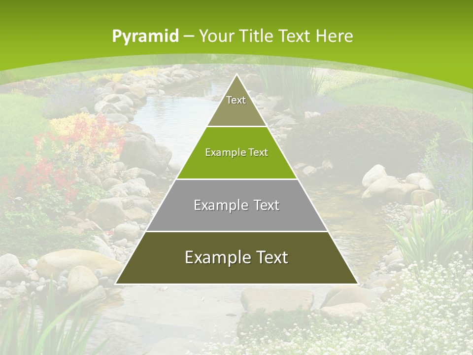 Water Japanese Blooming PowerPoint Template