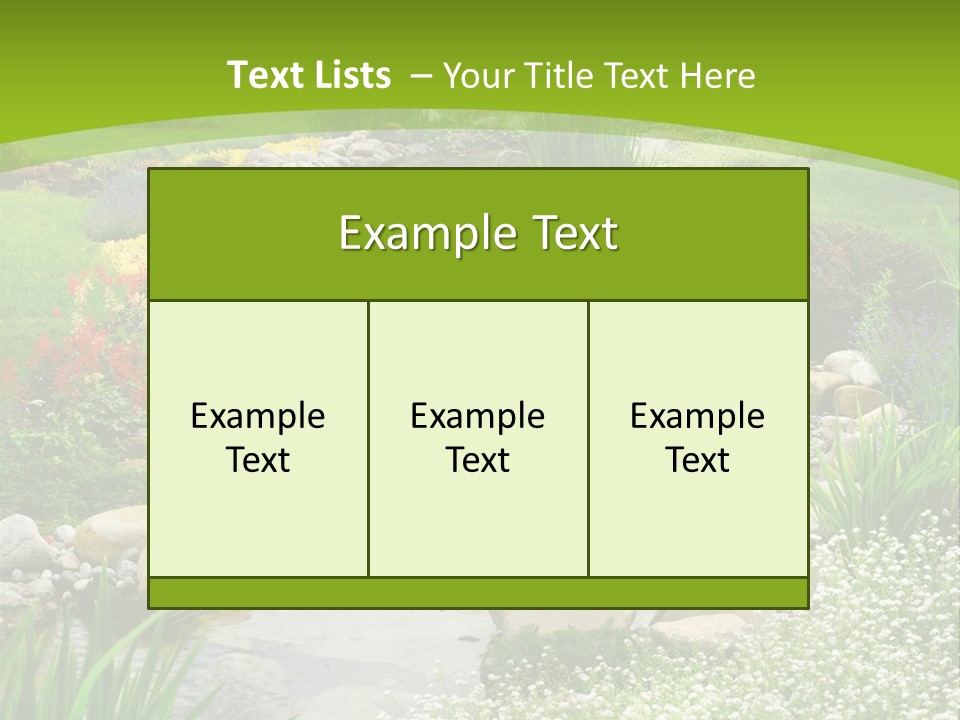Water Japanese Blooming PowerPoint Template