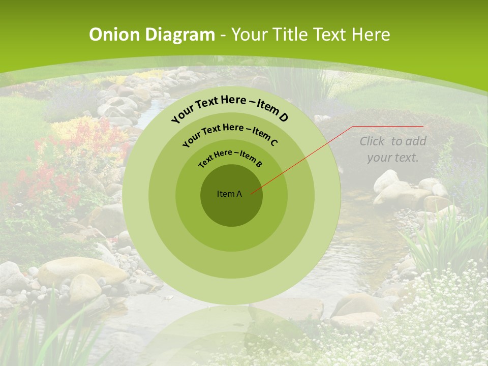 Water Japanese Blooming PowerPoint Template