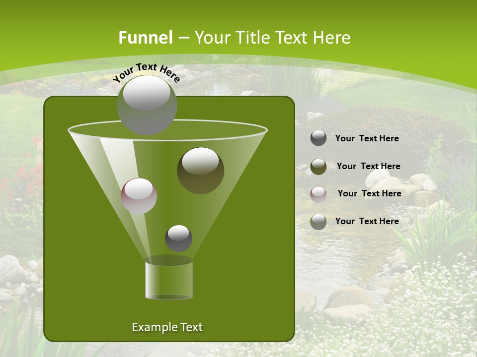 Water Japanese Blooming PowerPoint Template