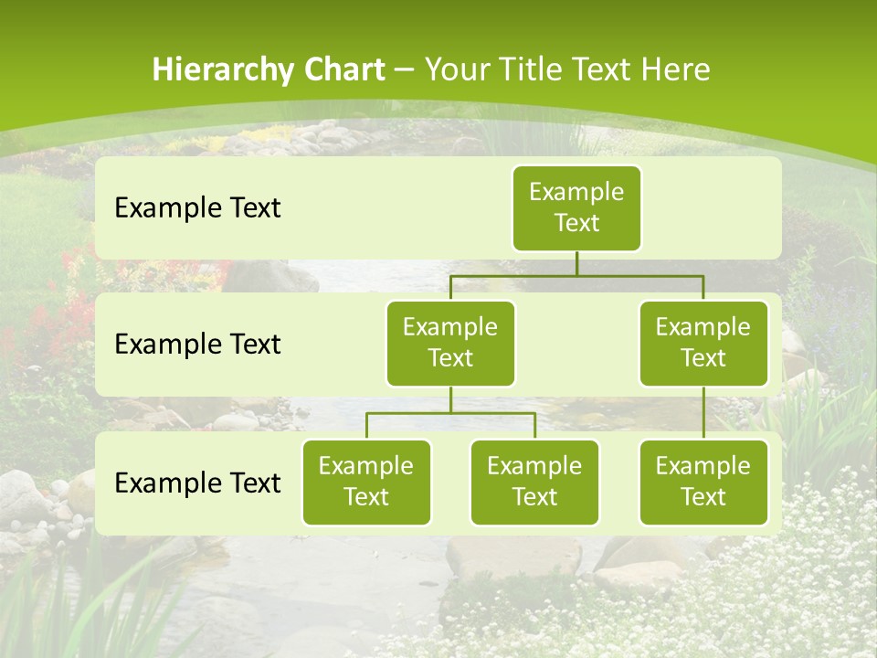 Water Japanese Blooming PowerPoint Template