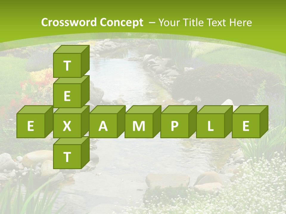 Water Japanese Blooming PowerPoint Template