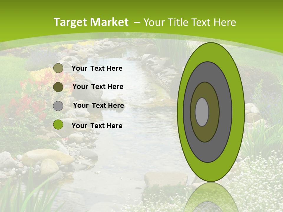 Water Japanese Blooming PowerPoint Template