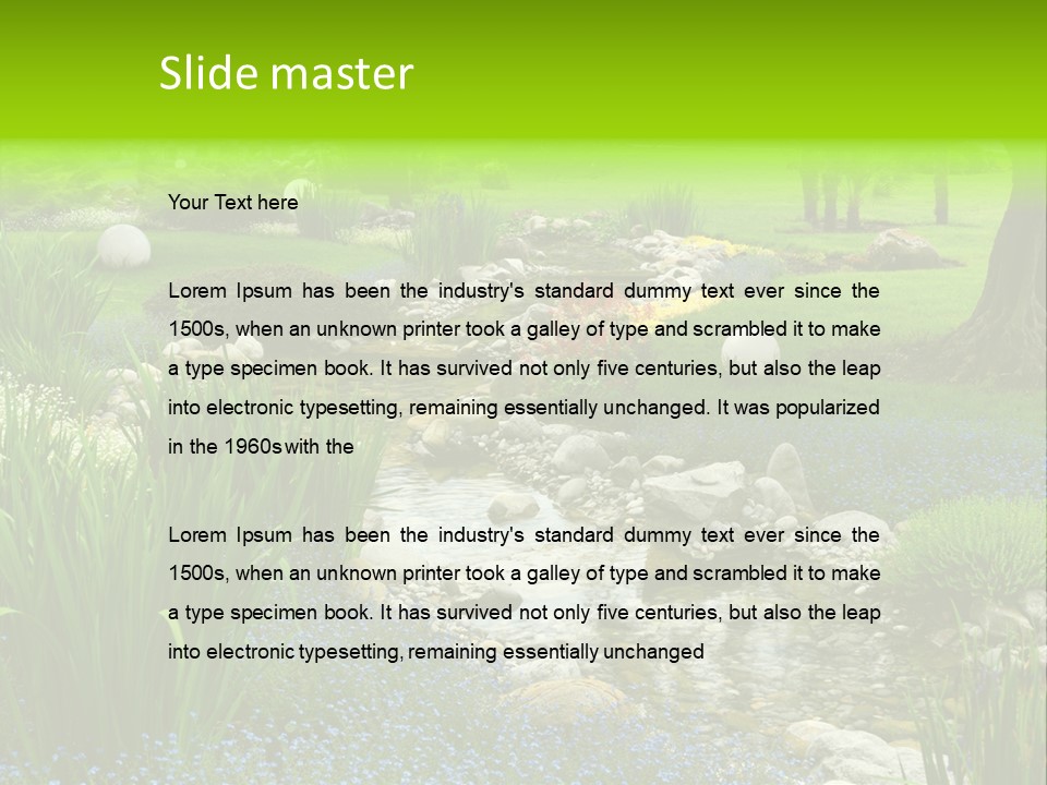 Leaf Spiritual Tree PowerPoint Template