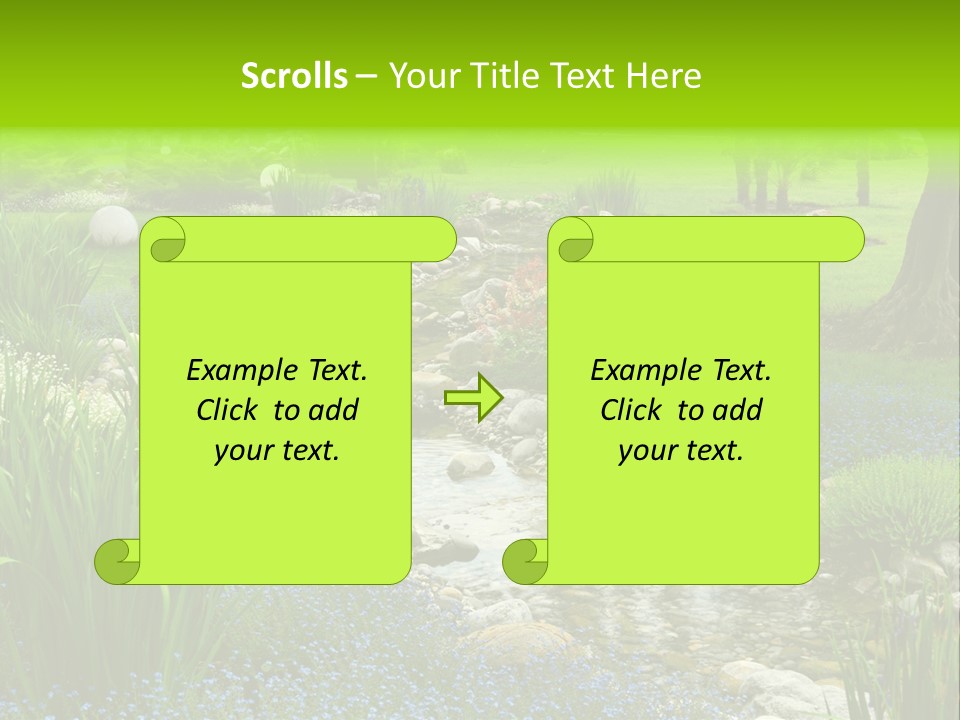 Leaf Spiritual Tree PowerPoint Template