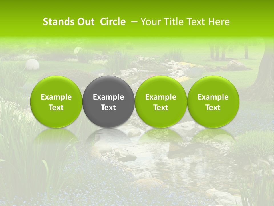 Leaf Spiritual Tree PowerPoint Template