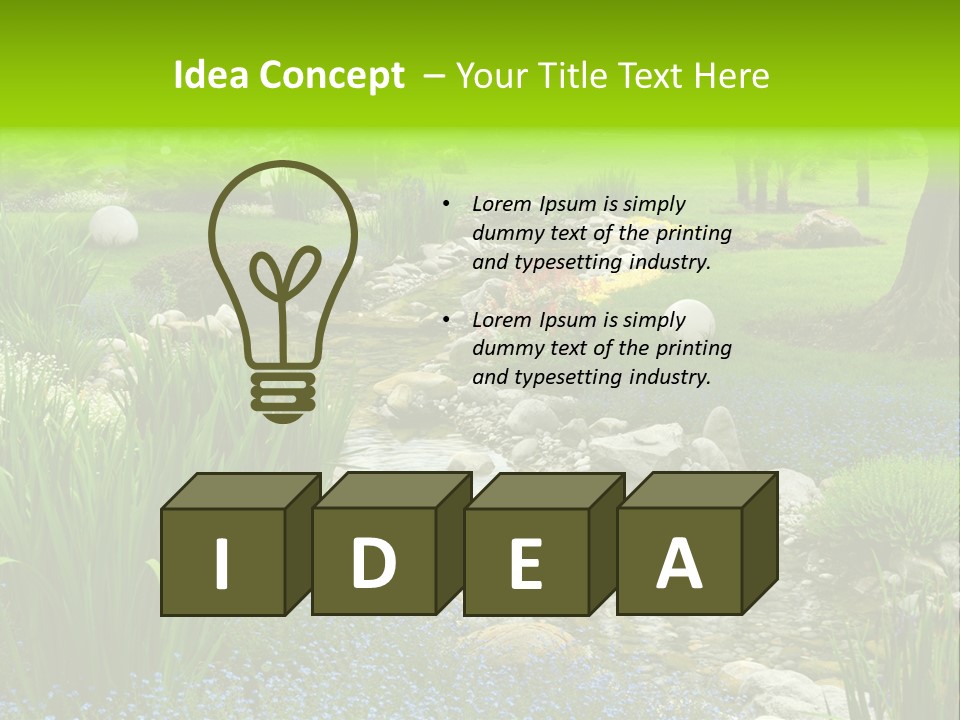 Leaf Spiritual Tree PowerPoint Template