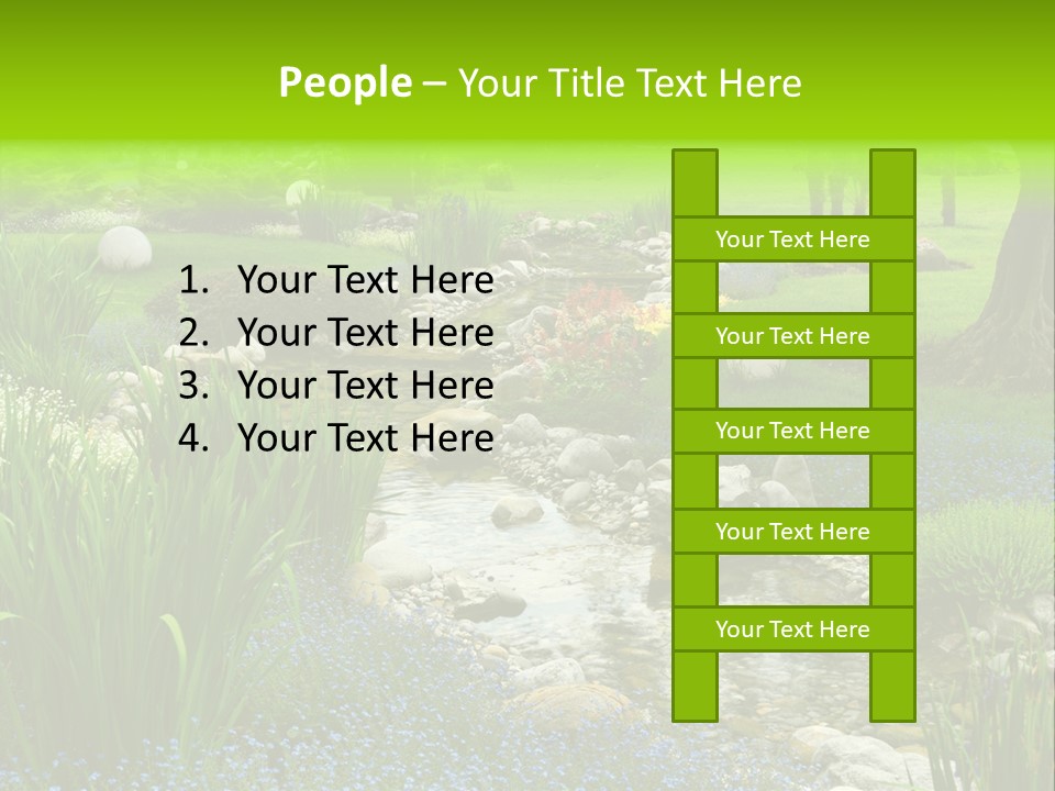 Leaf Spiritual Tree PowerPoint Template