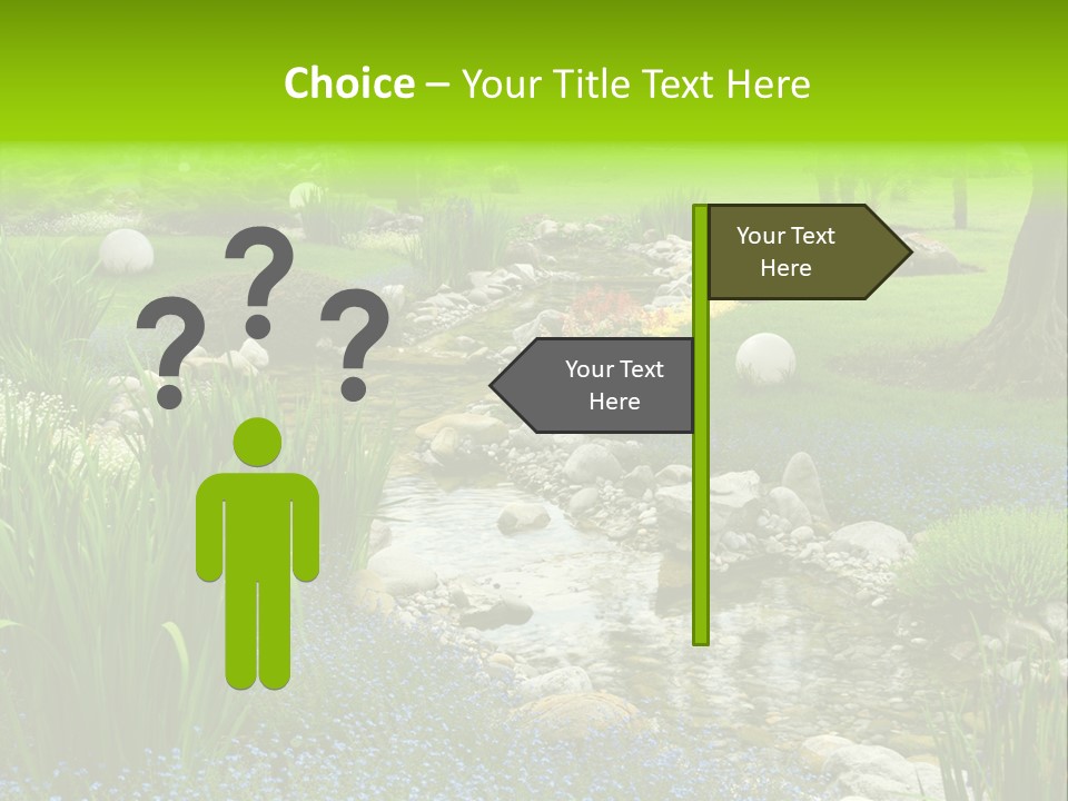 Leaf Spiritual Tree PowerPoint Template