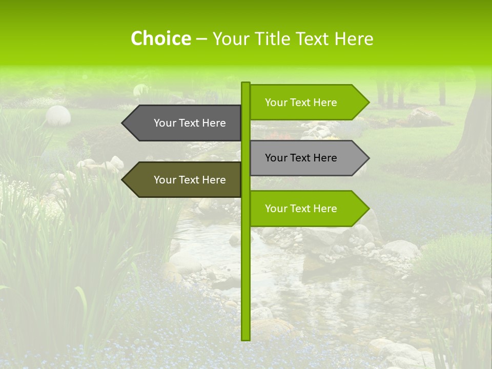Leaf Spiritual Tree PowerPoint Template