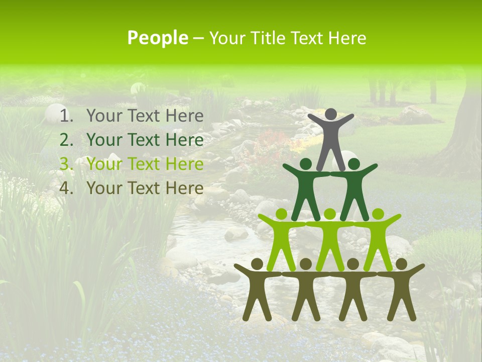 Leaf Spiritual Tree PowerPoint Template