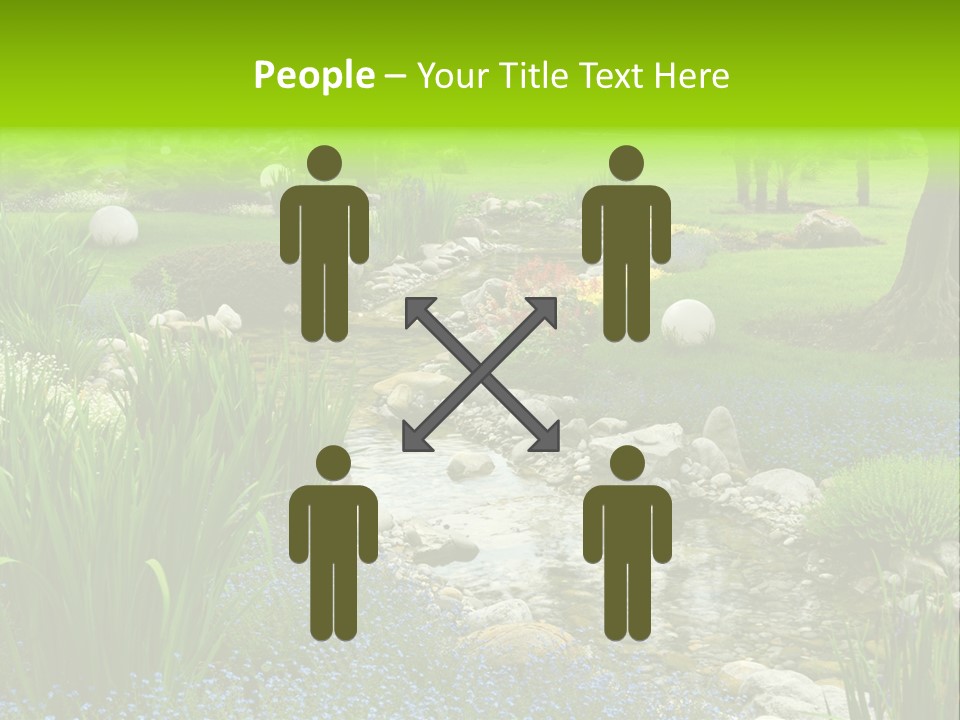 Leaf Spiritual Tree PowerPoint Template