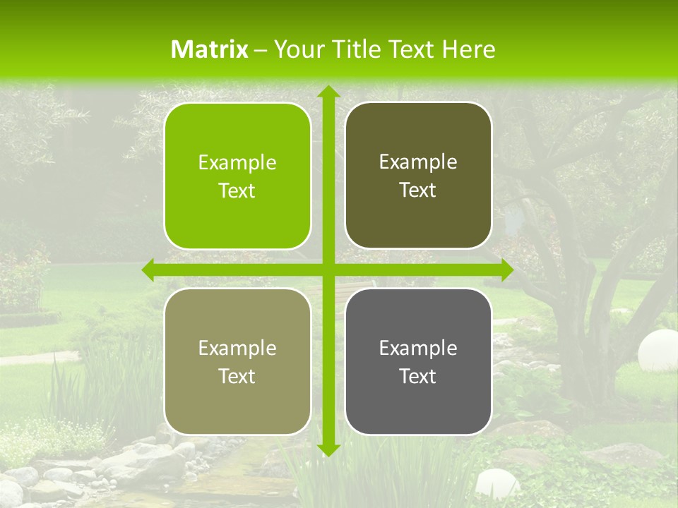 Plant Japanese Water PowerPoint Template