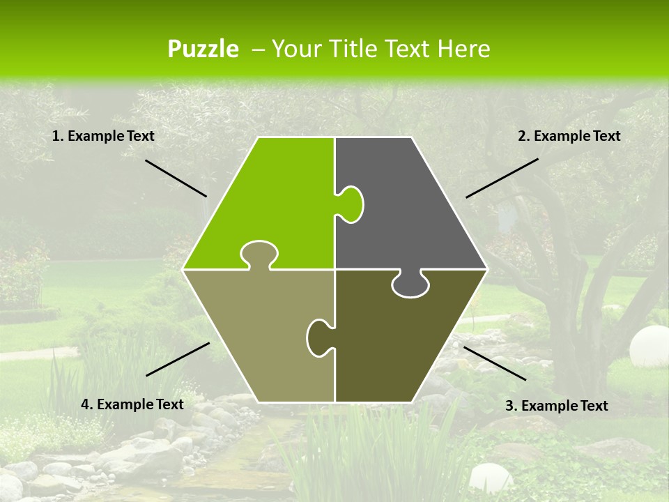 Plant Japanese Water PowerPoint Template